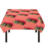 Pastel Pink Pineapple Pattern Print Tablecloth