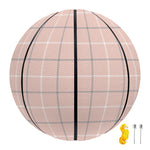 Pastel Pink Tattersall Pattern Print Basketball