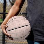Pastel Pink Tattersall Pattern Print Basketball