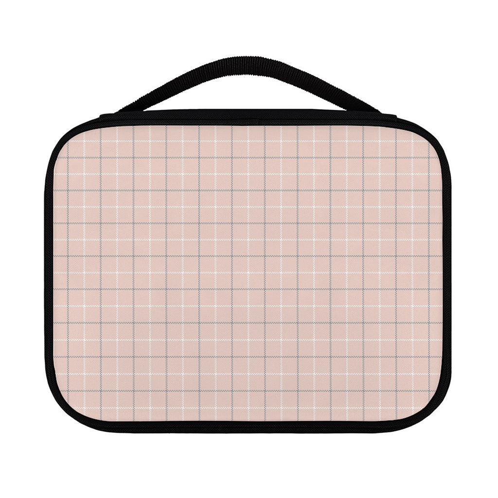 Pastel Pink Tattersall Pattern Print Classic Bible Case