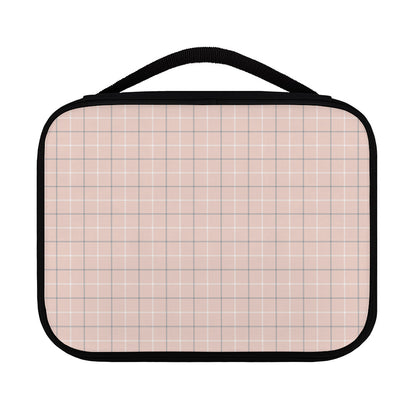 Pastel Pink Tattersall Pattern Print Classic Bible Case
