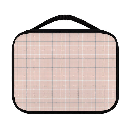 Pastel Pink Tattersall Pattern Print Classic Bible Case