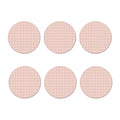 Pastel Pink Tattersall Pattern Print Coaster Set
