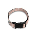 Pastel Pink Tattersall Pattern Print Dog Collar