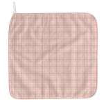 Pastel Pink Tattersall Pattern Print Hand Towel