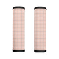 Pastel Pink Tattersall Pattern Print Handle Covers