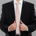 Pastel Pink Tattersall Pattern Print Necktie