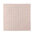 Pastel Pink Tattersall Pattern Print Silk Bandana