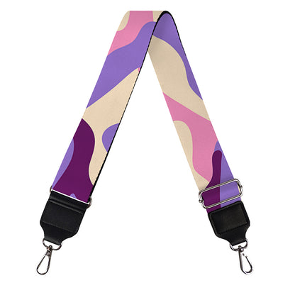 Pastel Purple Camouflage Print Bag Strap