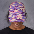 Pastel Purple Camouflage Print Baseball Cap