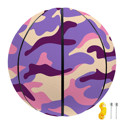 Pastel Purple Camouflage Print Basketball