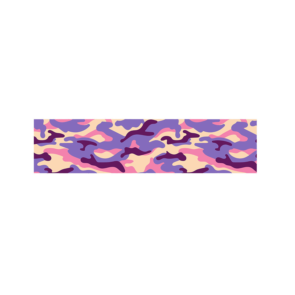 Pastel Purple Camouflage Print Bed Runner