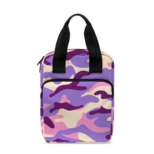 Pastel Purple Camouflage Print Bible Tote Bag