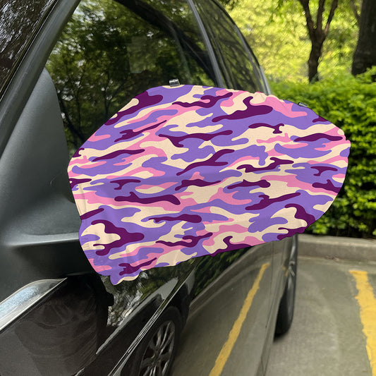 Pastel Purple Camouflage Print Car Side Mirror Covers