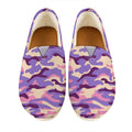Pastel Purple Camouflage Print Casual Shoes