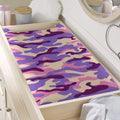 Pastel Purple Camouflage Print Changing Pad Cover
