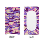 Pastel Purple Camouflage Print Changing Pad Cover