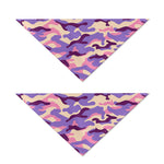 Pastel Purple Camouflage Print Dog Bandana