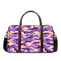 Pastel Purple Camouflage Print Duffel Bag