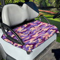 Pastel Purple Camouflage Print Golf Cart Seat Cover