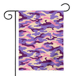 Pastel Purple Camouflage Print House Flag