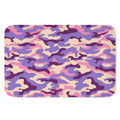 Pastel Purple Camouflage Print Indoor Door Mat
