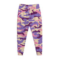 Pastel Purple Camouflage Print Jogger Pants