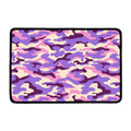 Pastel Purple Camouflage Print Kitchen Mat