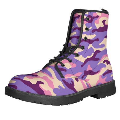 Pastel Purple Camouflage Print Backpack