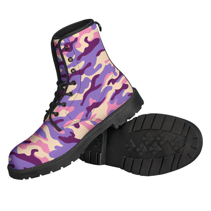 Pastel Purple Camouflage Print Backpack