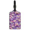Pastel Purple Camouflage Print Luggage Tag