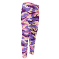 Pastel Purple Camouflage Print Men's Compression Pants