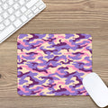 Pastel Purple Camouflage Print Mouse Pad
