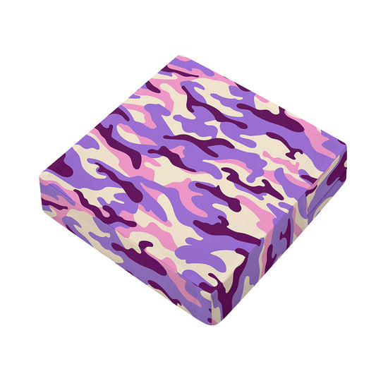 Pastel Purple Camouflage Print Outdoor Seat Cushion Cover