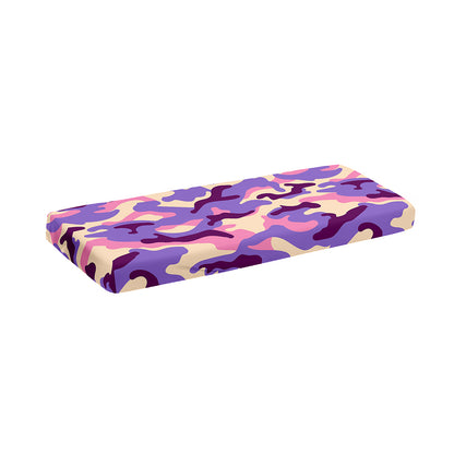 Pastel Purple Camouflage Print Piano Keyboard Cover