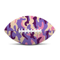Pastel Purple Camouflage Print Rugby Ball