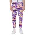 Pastel Purple Camouflage Print Joggers