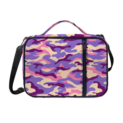 Pastel Purple Camouflage Print Shoulder Strap Bible Bag