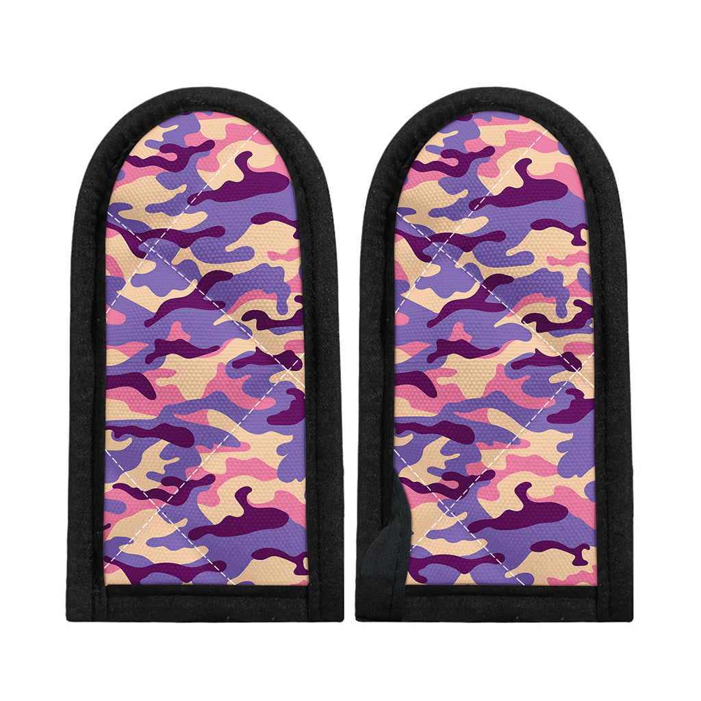 Pastel Purple Camouflage Print Skillet Handle Cover