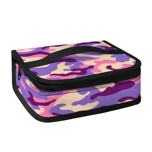 Pastel Purple Camouflage Print Small Lunch Bag