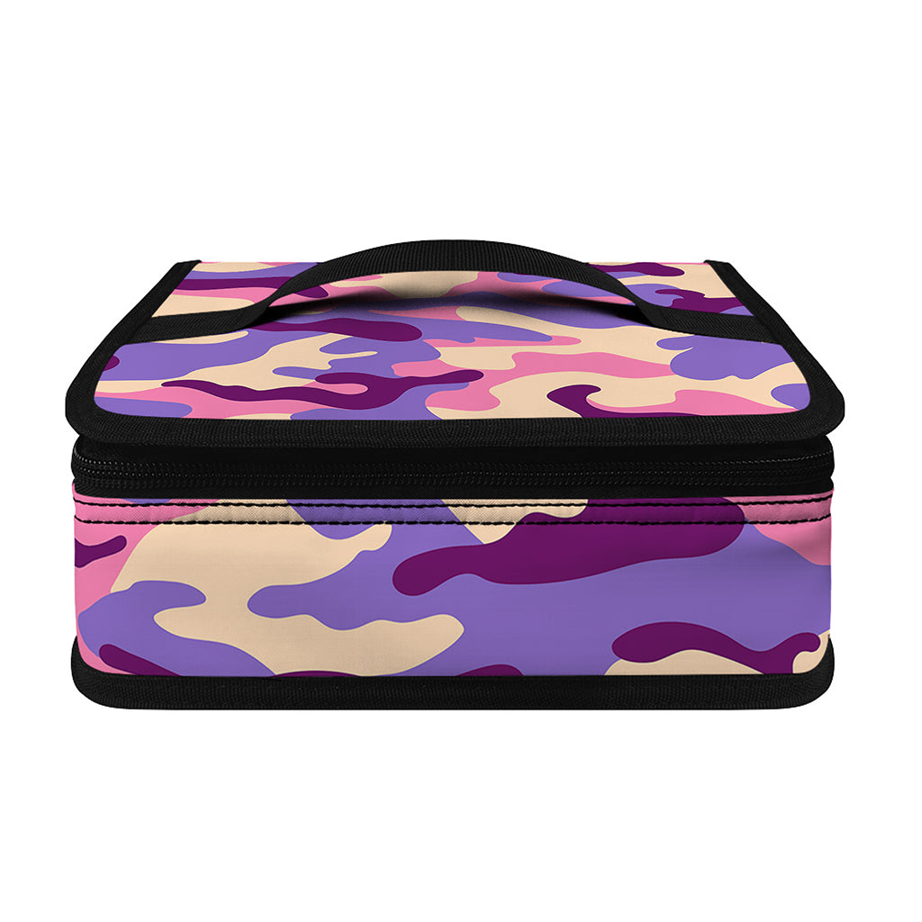 Pastel Purple Camouflage Print Small Lunch Bag