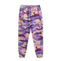 Pastel Purple Camouflage Print Sweatpants