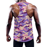 Pastel Purple Camouflage Print Training Tank Top