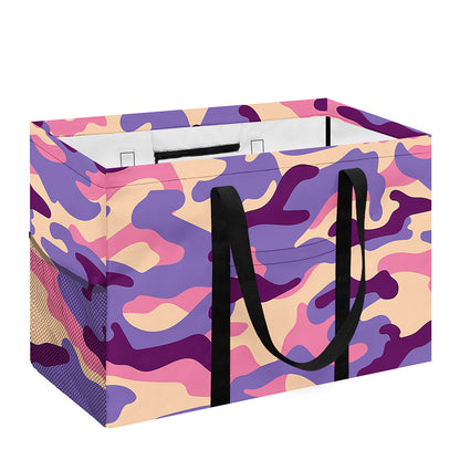Pastel Purple Camouflage Print Utility Tote Bag