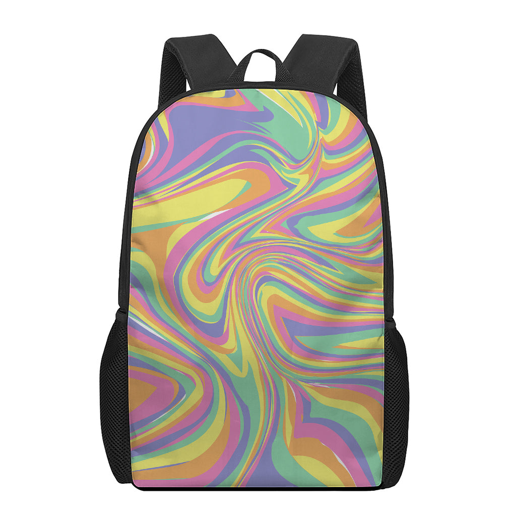 Pastel Rave Print 17 Inch Backpack