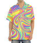 Pastel Rave Print Aloha Shirt