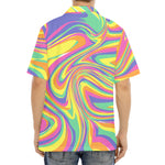 Pastel Rave Print Aloha Shirt