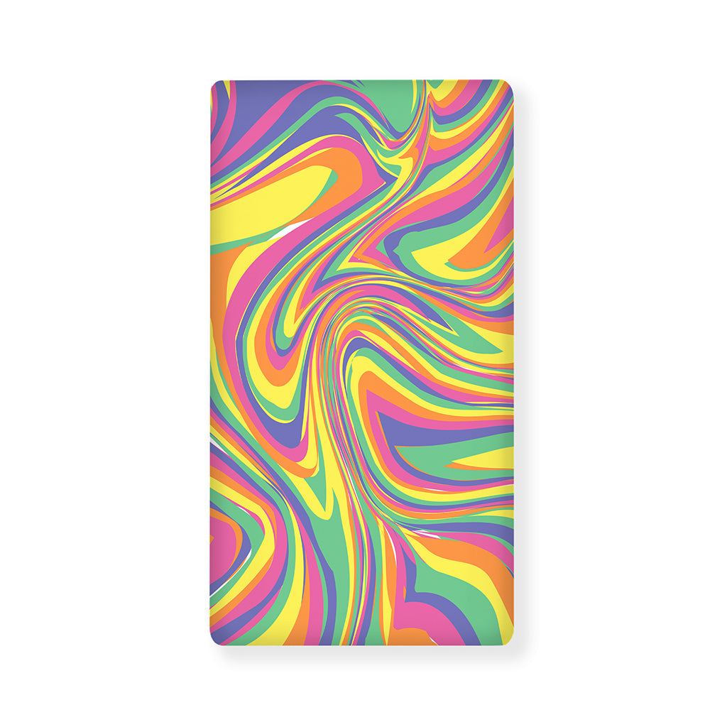 Pastel Rave Print Baby Crib Sheet