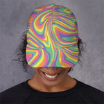 Pastel Rave Print Baseball Cap
