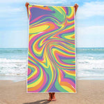 Pastel Rave Print Beach Towel